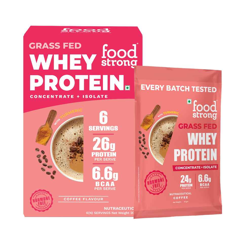 FOODstrong Whey Protein Powder | Concentrate - Isolate | Coffee | Hormone Free