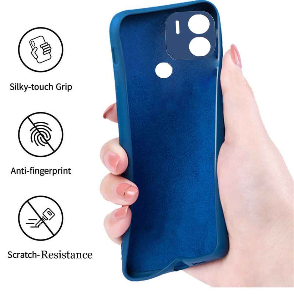 Artistque Case for Poco C51 Back Cover - Plain Liquid Silicone Cover