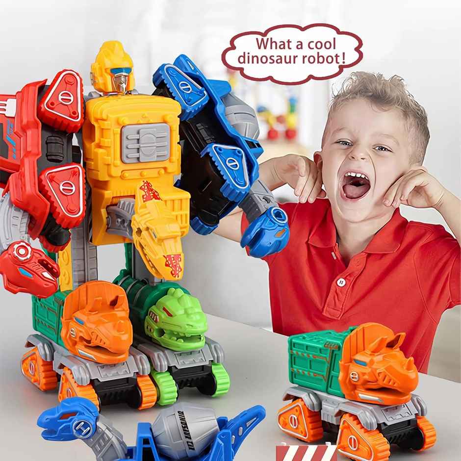 Kidology Transforming Robot Toys For Kids | Action Figures Robotic Dinosaur Vehicles Toy Car