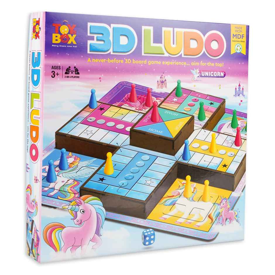 Ratna's 3D Ludo Tb | 1 Board, Dice, 16 Pawn | 3+ years