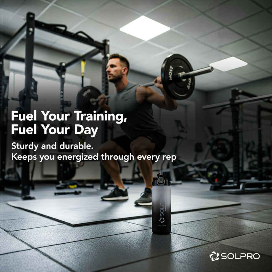 Solpro Ma Saudi Sipper Water Bottle | Leakproof BPA Free for School Office Gym Travel | 1 L