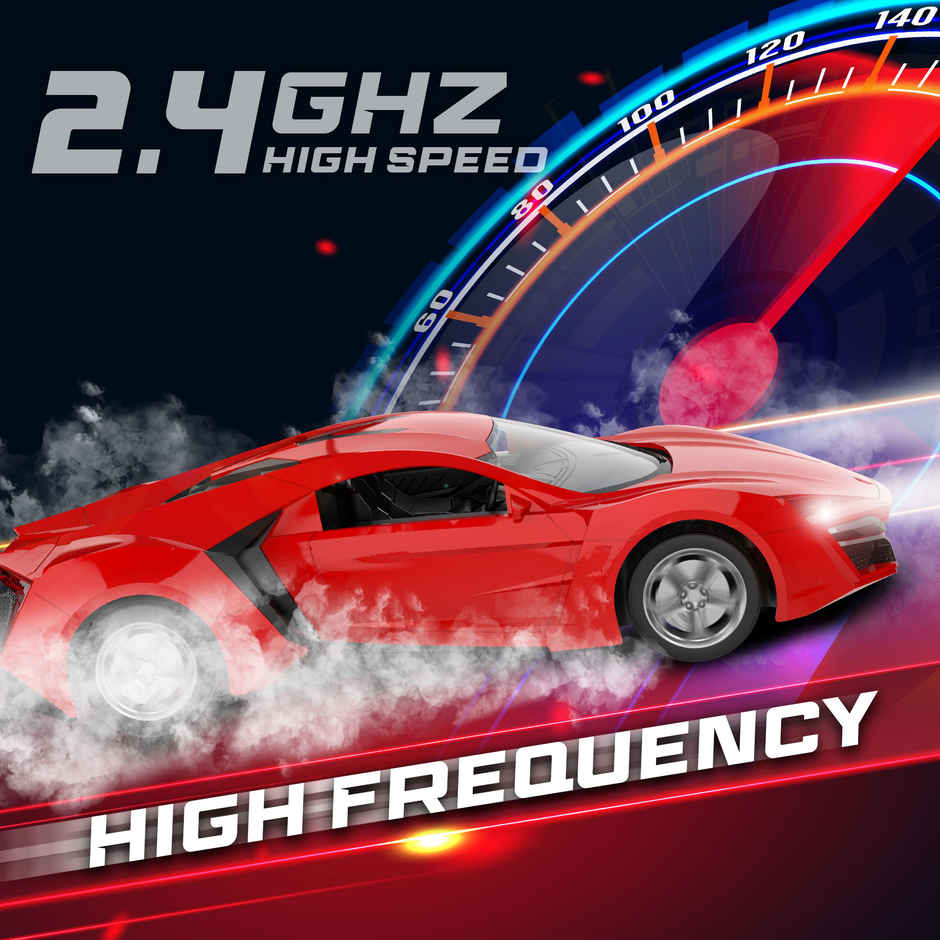 SEEDO Remote Control Car 1:16 , 2.4 GHz, USB Rechargeable,Fast Speed Hyper Beast Car | Red