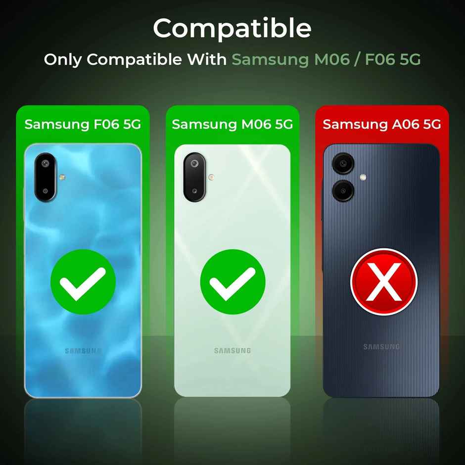 Artistque Case for Samsung Galaxy M06 | F06 Back Cover | Transparent Shockproof TPU Cover