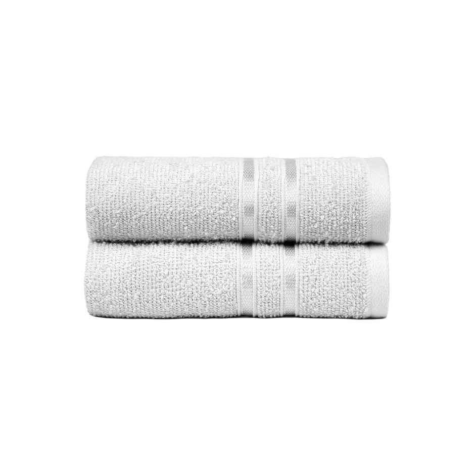 Mytrident Cotton Hand Towel | 400 GSM | Gym Towel Set - Ice Grey