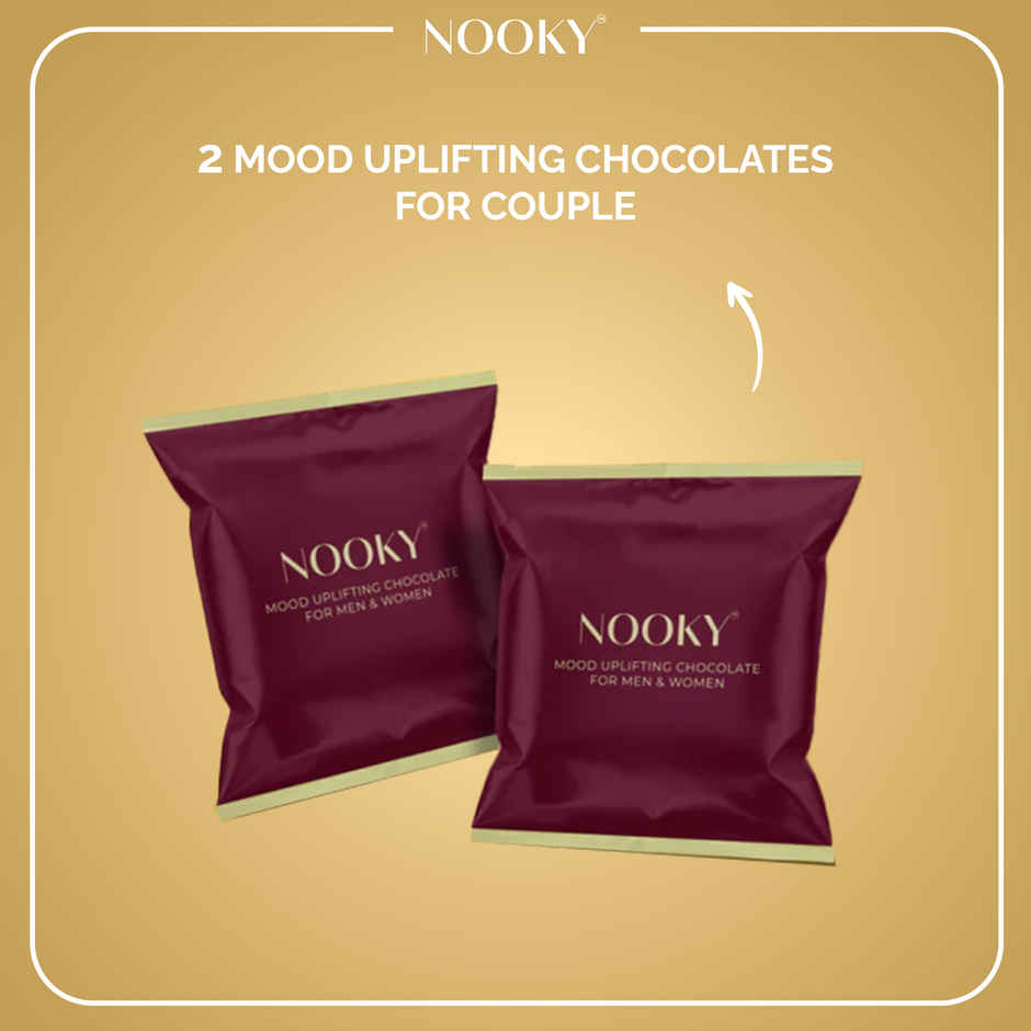 Nooky CONNECT 3 in 1 Intimacy Condom Kit Condom Chocolate and Tickle Feather