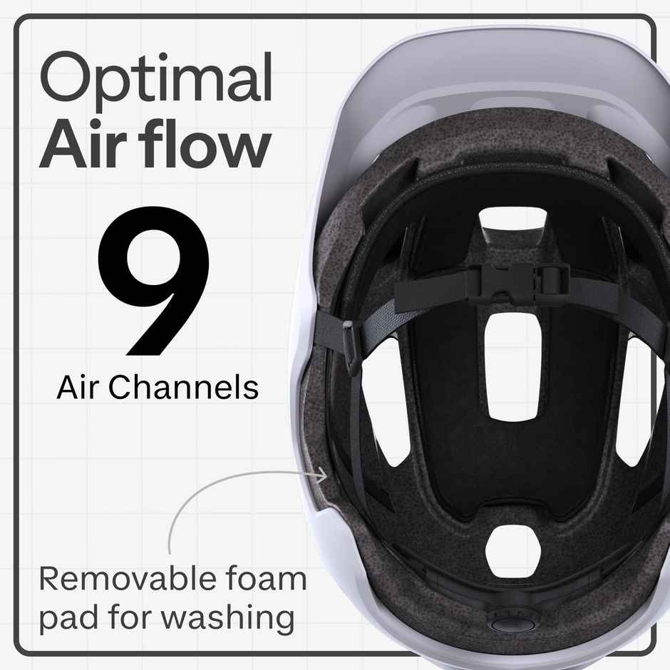 Decathlon | Rockrider Adult MTB Cycling Helmet | White - M