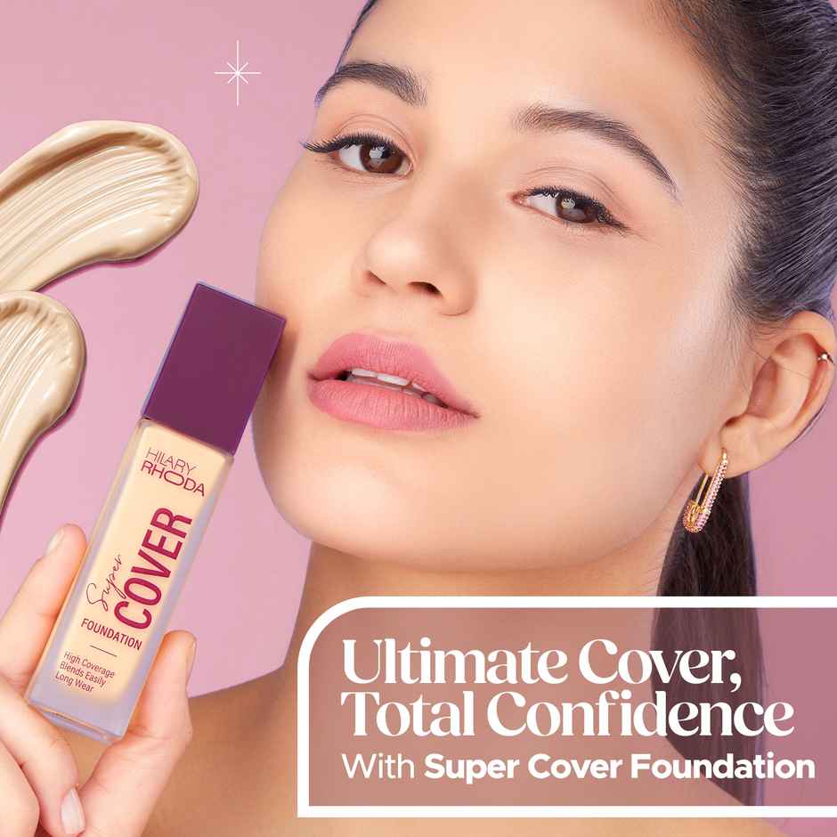 Hilary Rhoda Super Cover Foundation | Waterproof Foundation | Fair Ivory - Shade 02