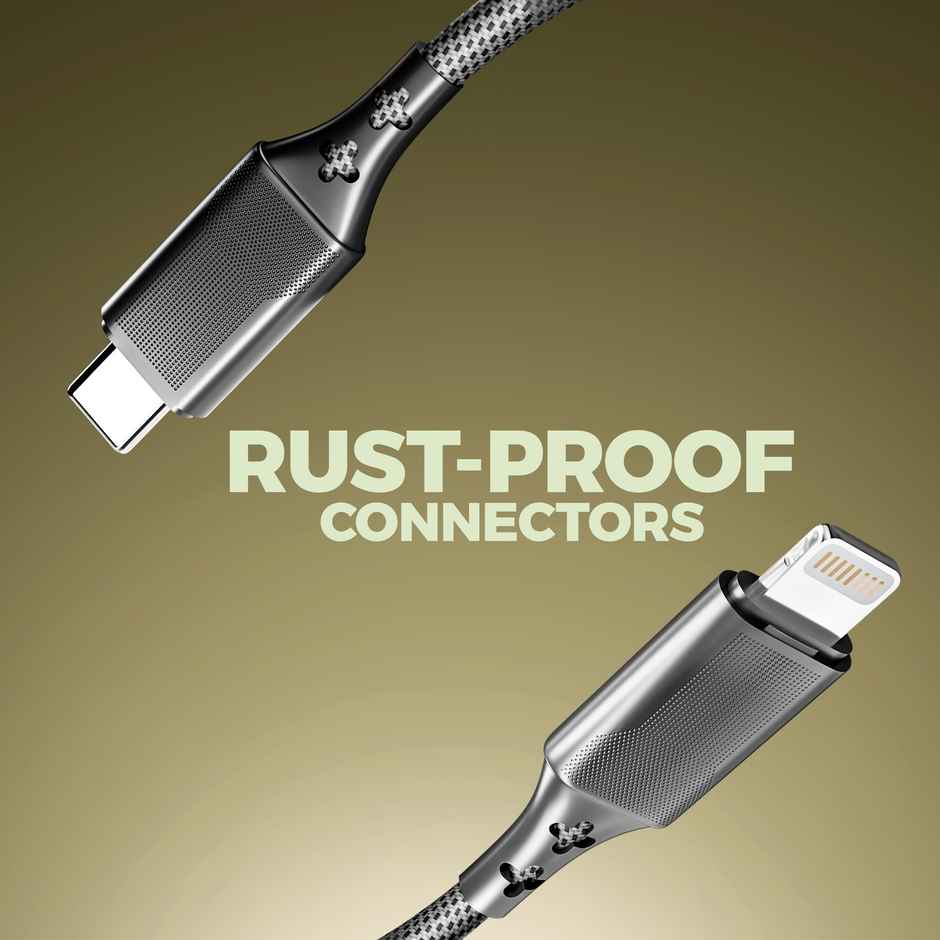 UBON 2mtr 27W Fast charging Type C to Lightening Braided Cable
