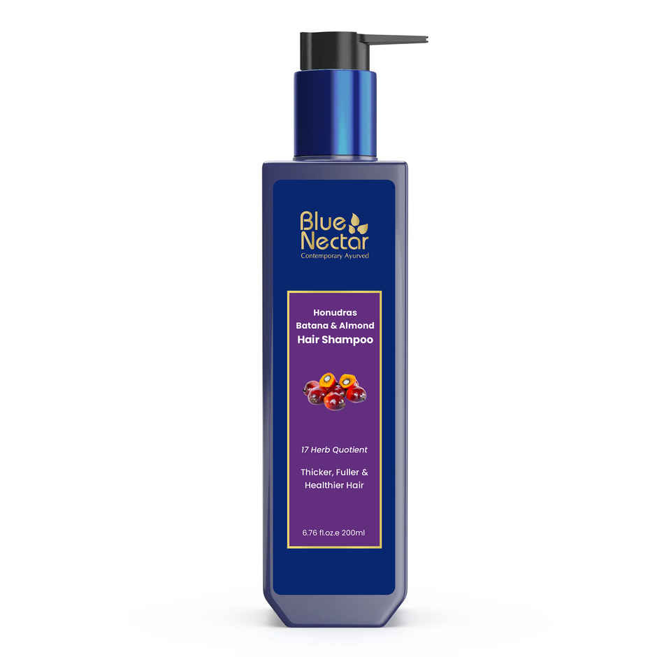 Blue Nectar Batana Hair Shampoo for Stronger Hair, Organic shampoo for Dry & Frizzy Hair