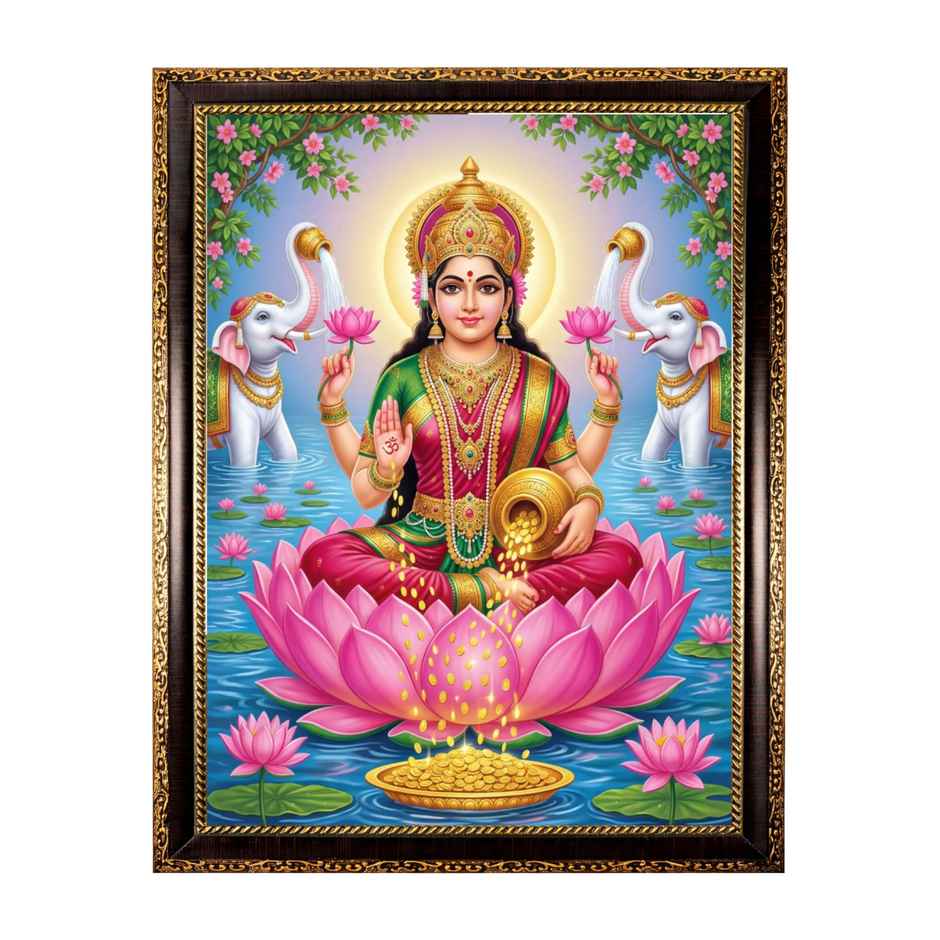 Goddess Lakshmi Photo Frame | Mangal Bhawan