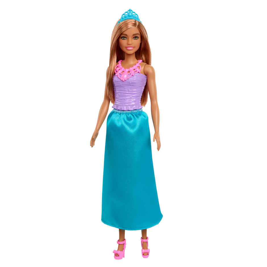 Barbie Dreamtopia Princess Doll Brunette Blue Skirt and Tiara