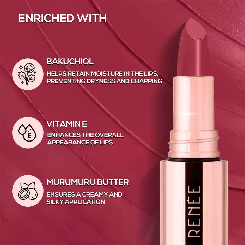 Renee Everstay Long Stay Matte Lipstick 06 Maroon Siren