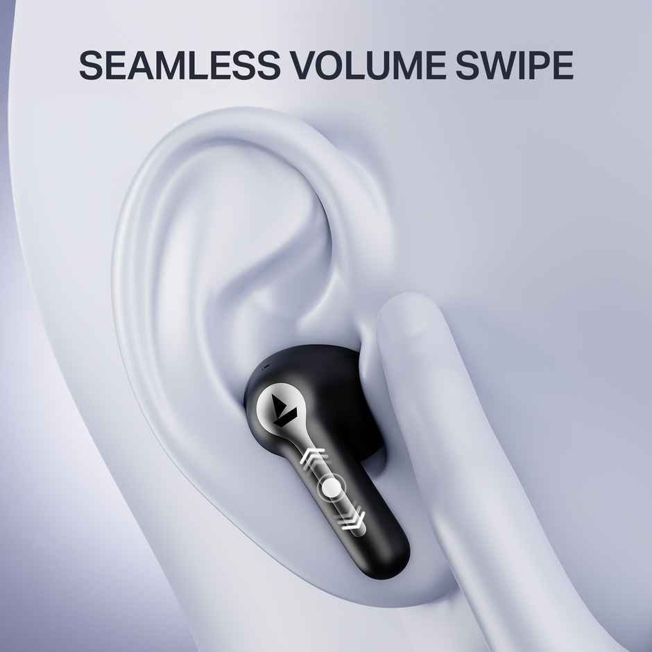 boAt Airdopes Prime 511, Volume Swipe Control, 50H Battery,ENx, Multipoint Connection|Active Black