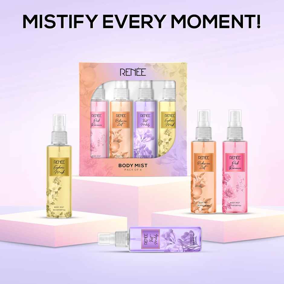 Renee Body Mist Pack Of 4, 20 Ml Each