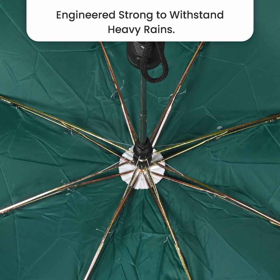 EUME Leatrix 21 Inch 2 Fold Auto-Open Umbrella | Green