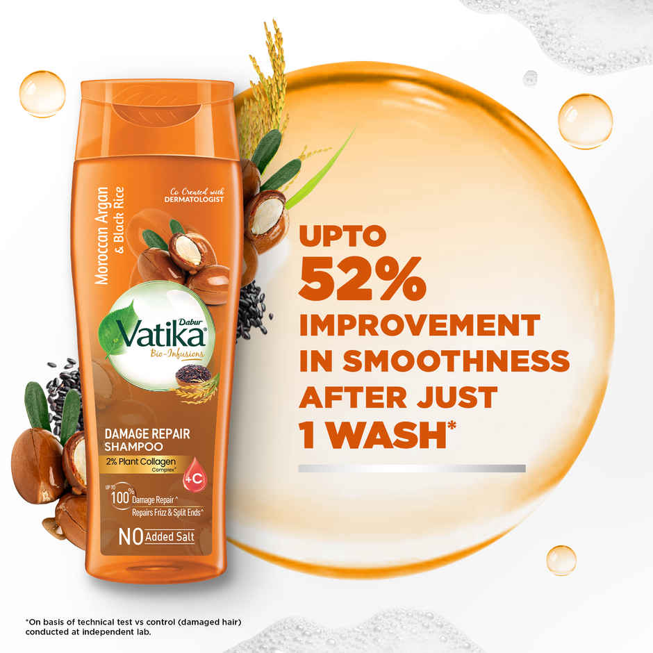Dabur Vatika Bio Infusions Damage Repair Shampoo