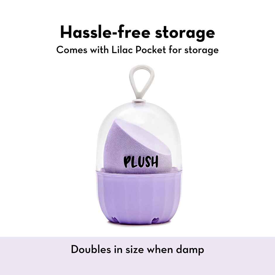 Plush Beauty Blender For Smooth Makeup Application Lilac Lush Makeup Sponge