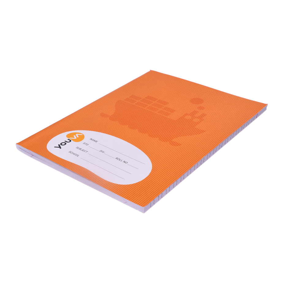 Navneet Youva | Brown Cover Double Line Soft Bound Notebook (18 cm x 24 cm, 172 Pages, Assorted)