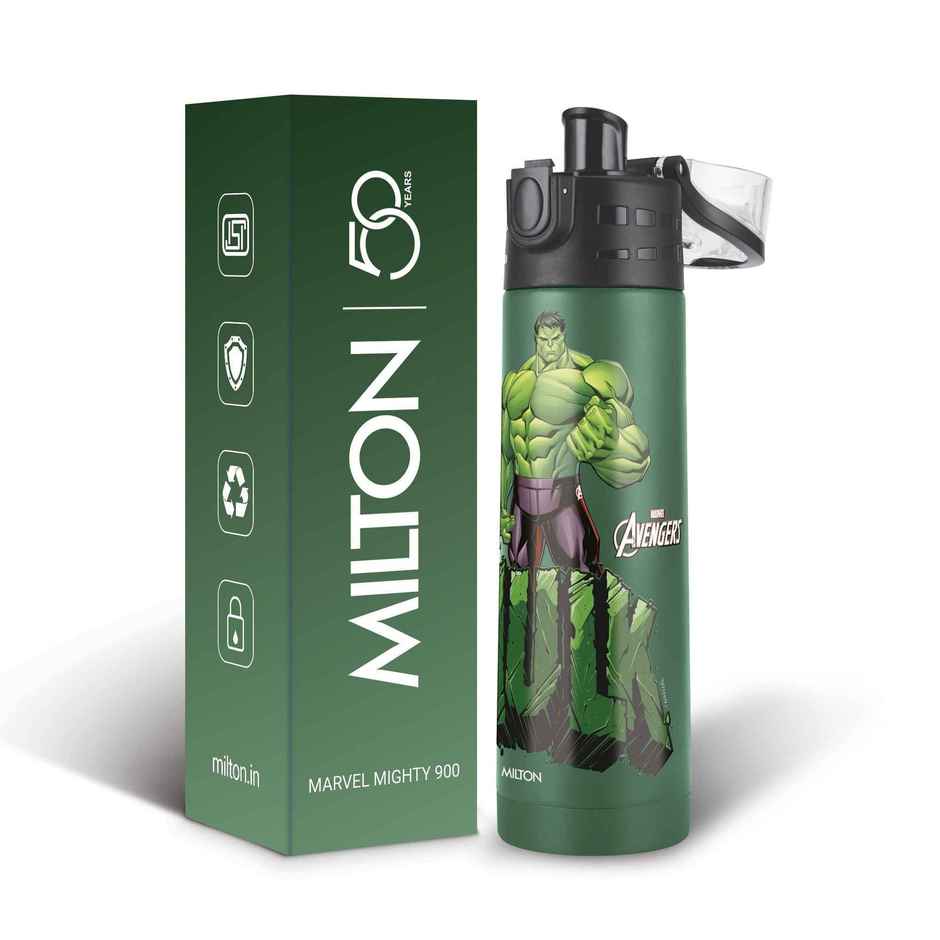 Milton Marvel Mighty Thermosteel Bottle | 750 ml | Green | Hulk