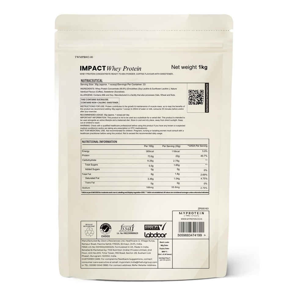 Myprotein Impact Whey Protein | Keventers Coffee