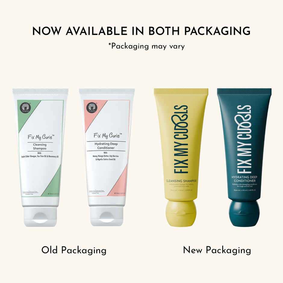 Fix My Curls Shampoo & Condition Bundle | To Cleanse, Clarify & Hydrate Curly, Dry & Wavy Hair