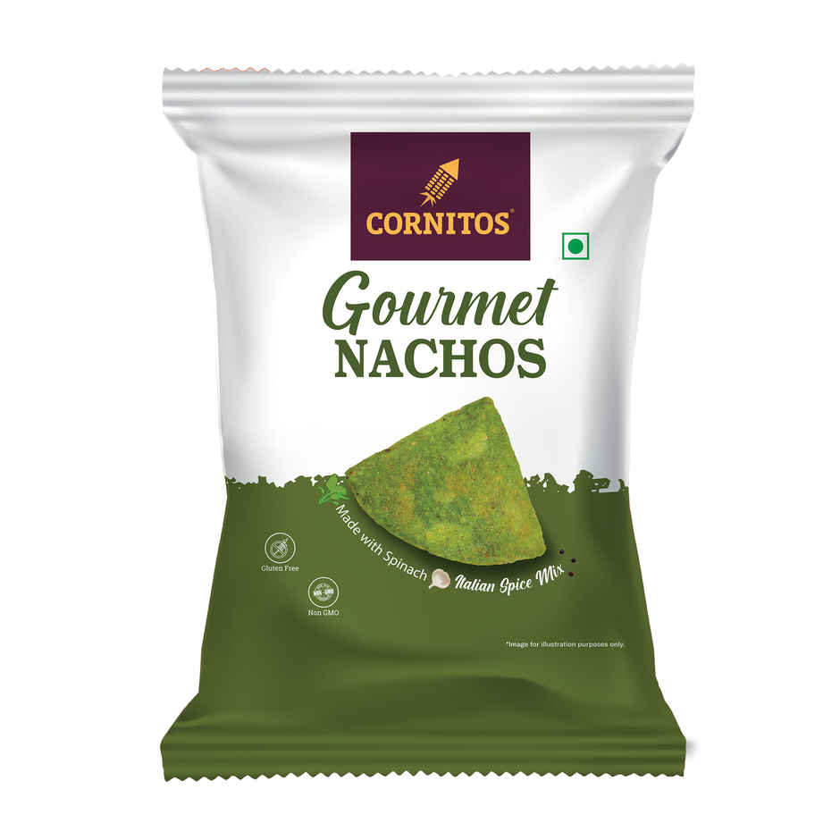 Cornitos Nacho Chips - Spinach 