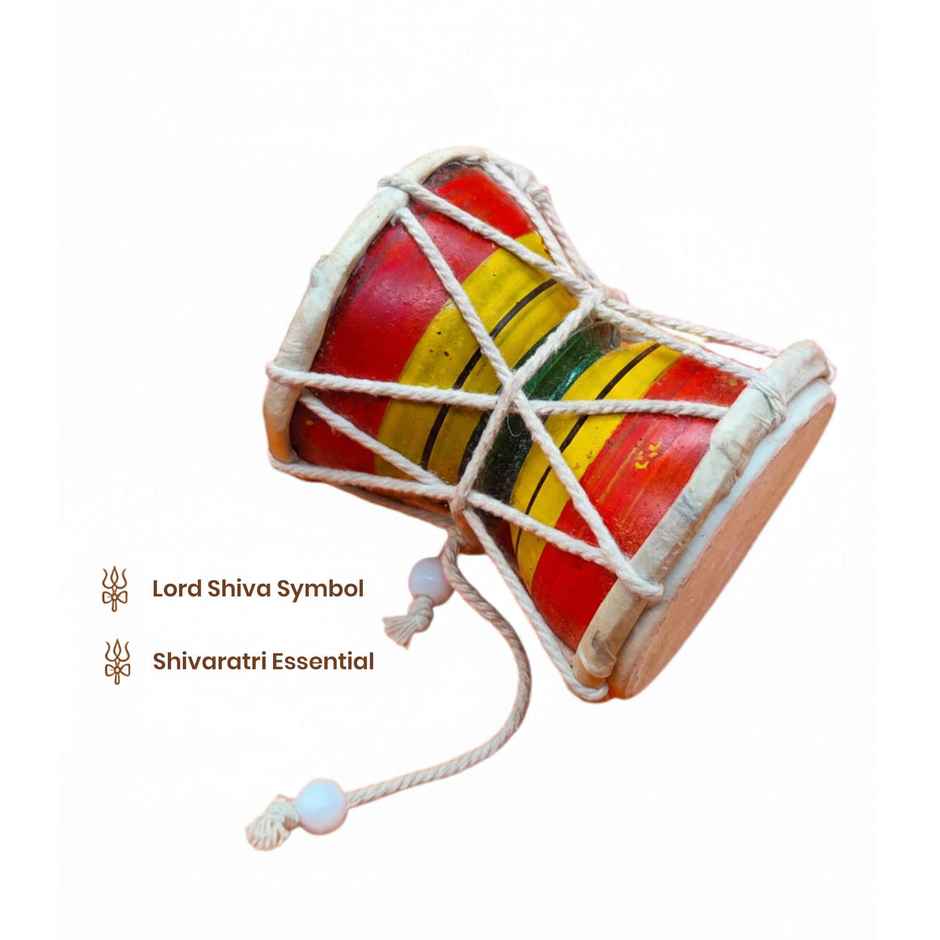 Handcrafted Wooden Damroo | Svasti