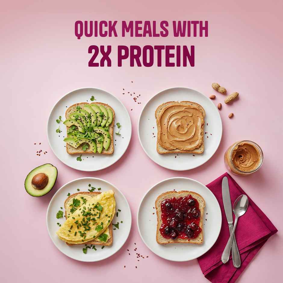 Protein Chef Double Protein Bread (64g Protein), Multigrain Bread
