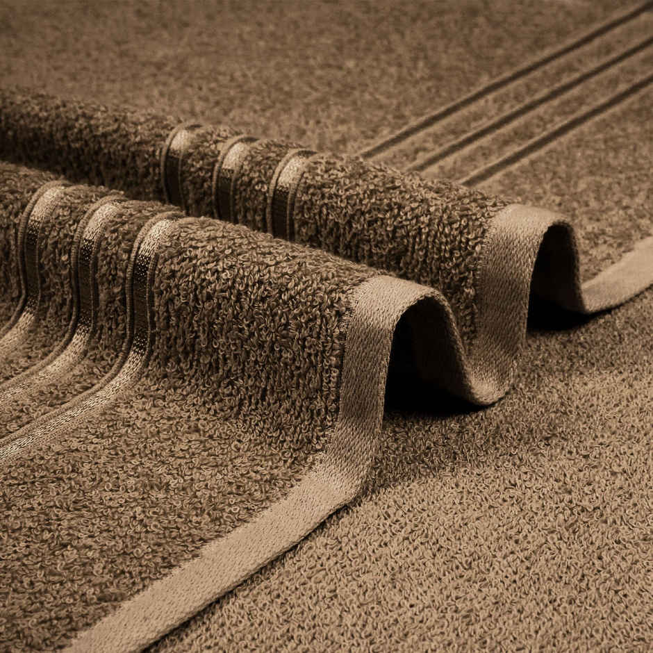 Mytrident Cotton Bath Towel | 400 GSM | Towels for Bath - Coconut Shell