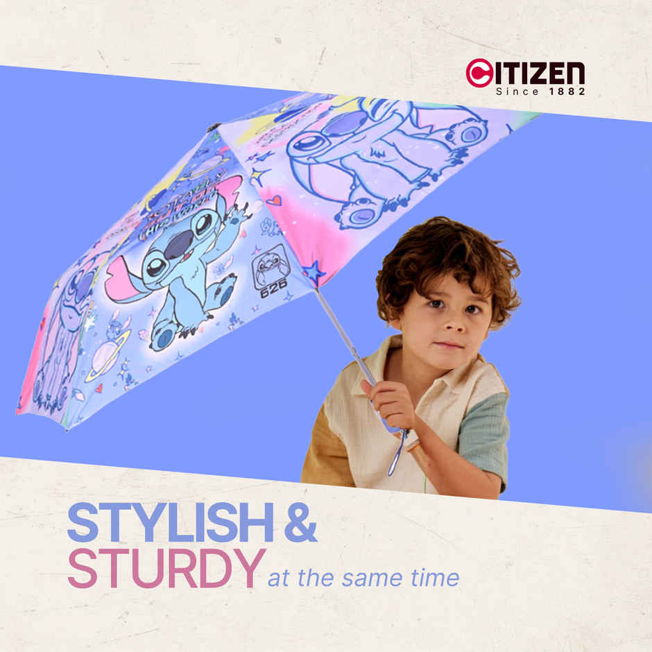 Citizen 3 Fold Auto Kids Umbrella Lilo Stitch Print