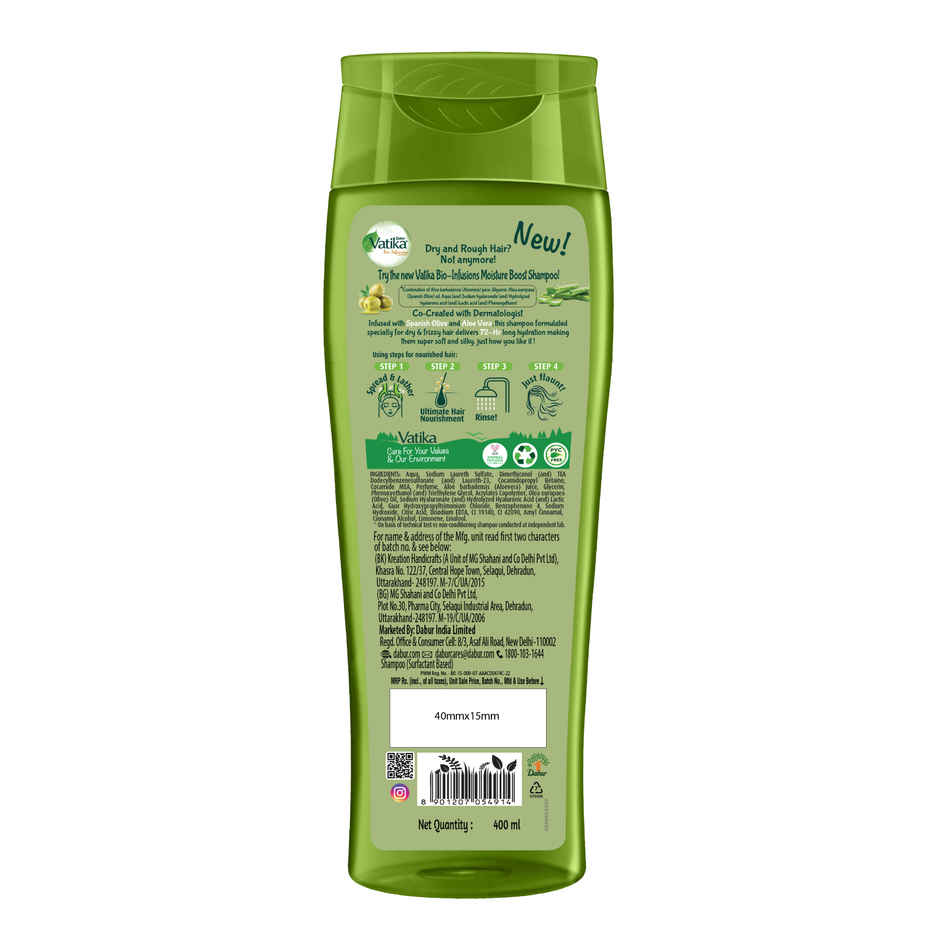 Dabur Vatika Bio Infusions Moisture Boost Shampoo
