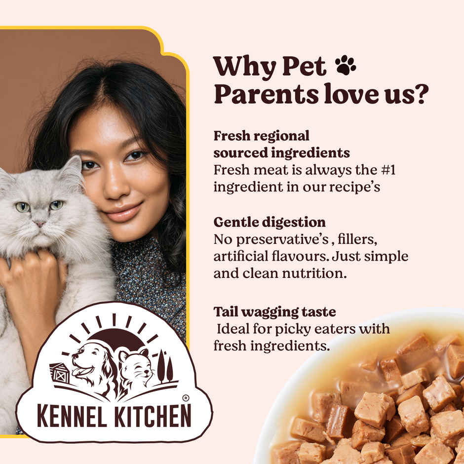 Kennel Kitchen Fish Chunks in Gravy Pack
