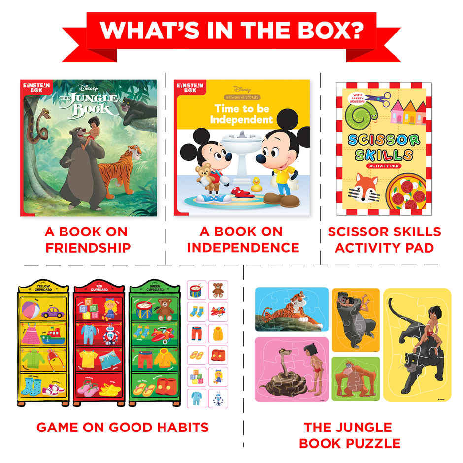 Einstein Box Featuring Disney For 3-Year Old Boys & Girls Educational Disney Toys/Gift