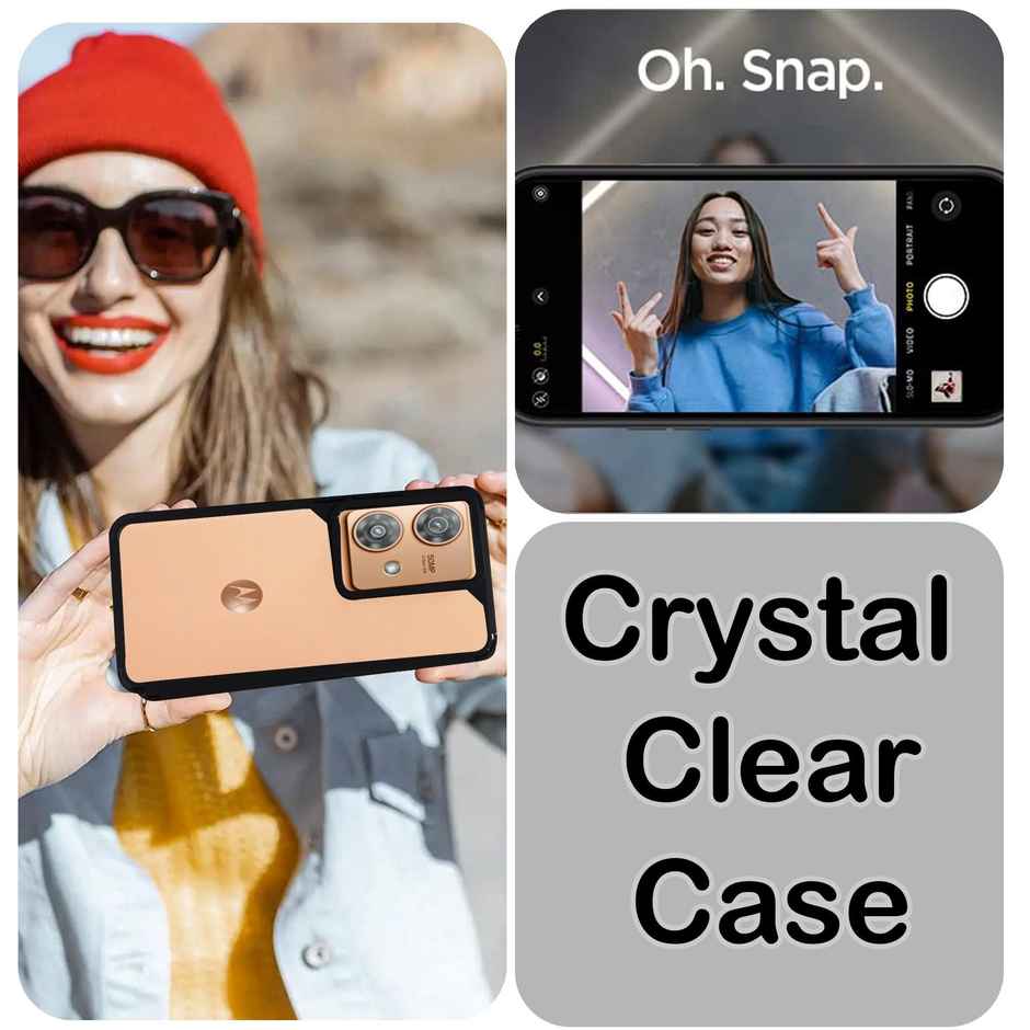 Artistque Case For Motorola Moto Edge 40 Neo 5G Back Cover -Transparent Shockproof TPU