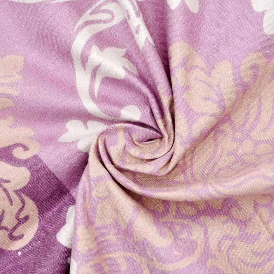 BAY6 Microfiber Cotton Door Curtains | Set of 2 | 7x4 ft | Pink
