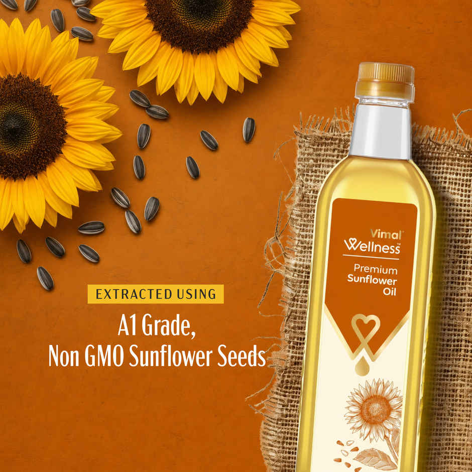 Vimal Oil Sunflower Cold Pressed Oil | Premium Cooking Oil
