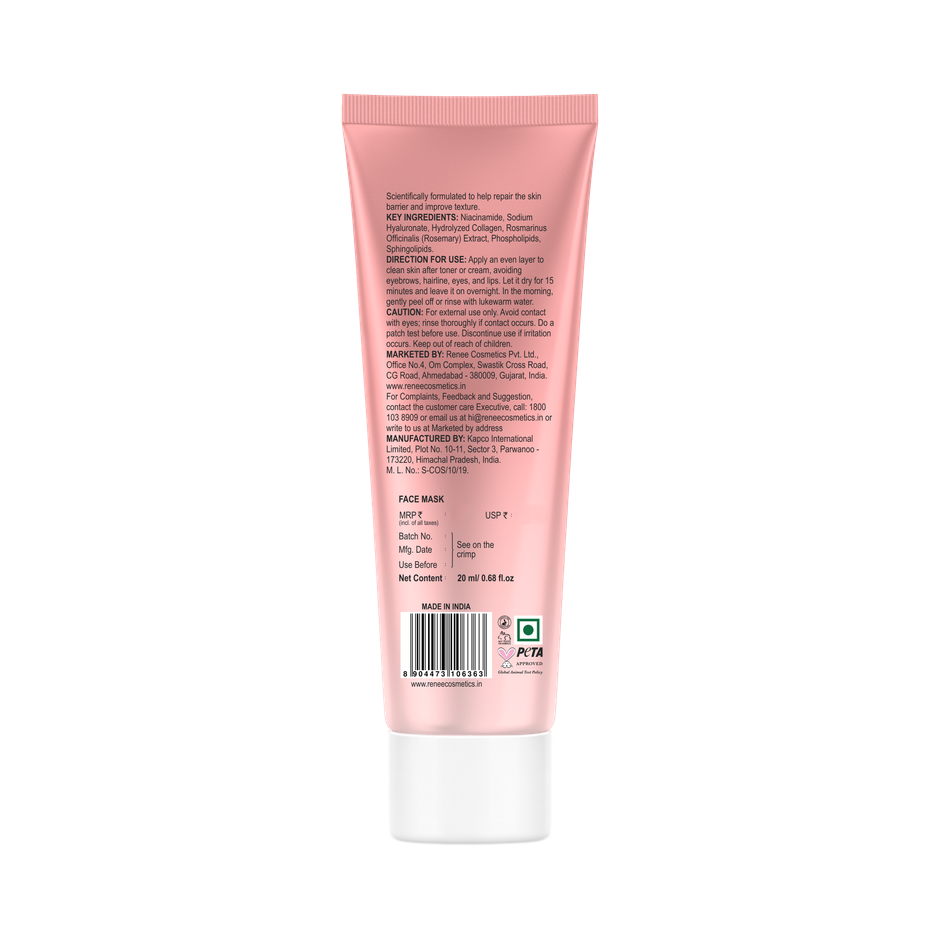 Renee Pink Therapy Collagen Night Wrapping Face Mask