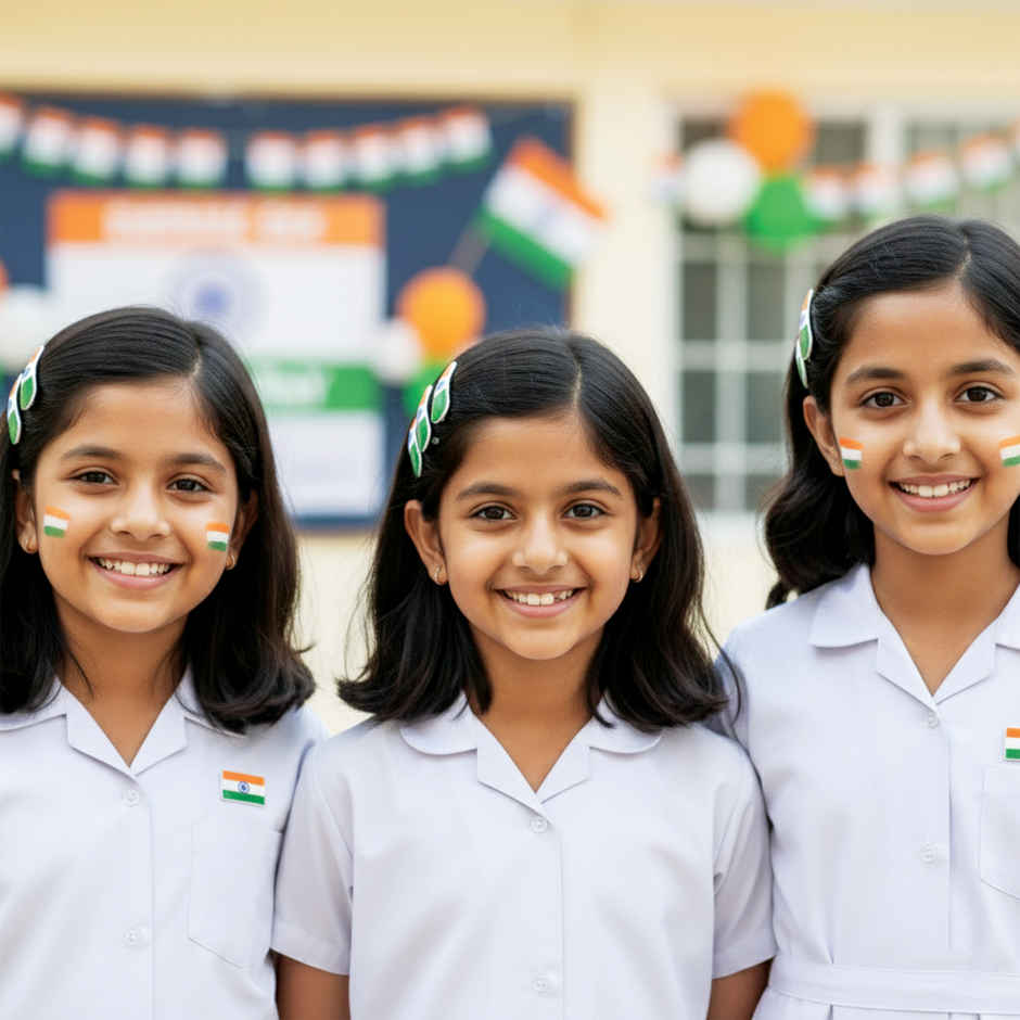 Indian Tricolor Hair Clip Set | Republic Day | Pack of 6 | Special You