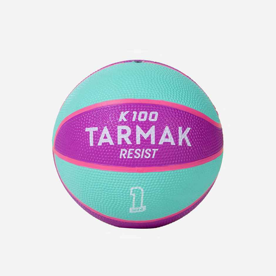 Decathlon Tarmak Kids Basketball | Purple & Turquoise | Size 1