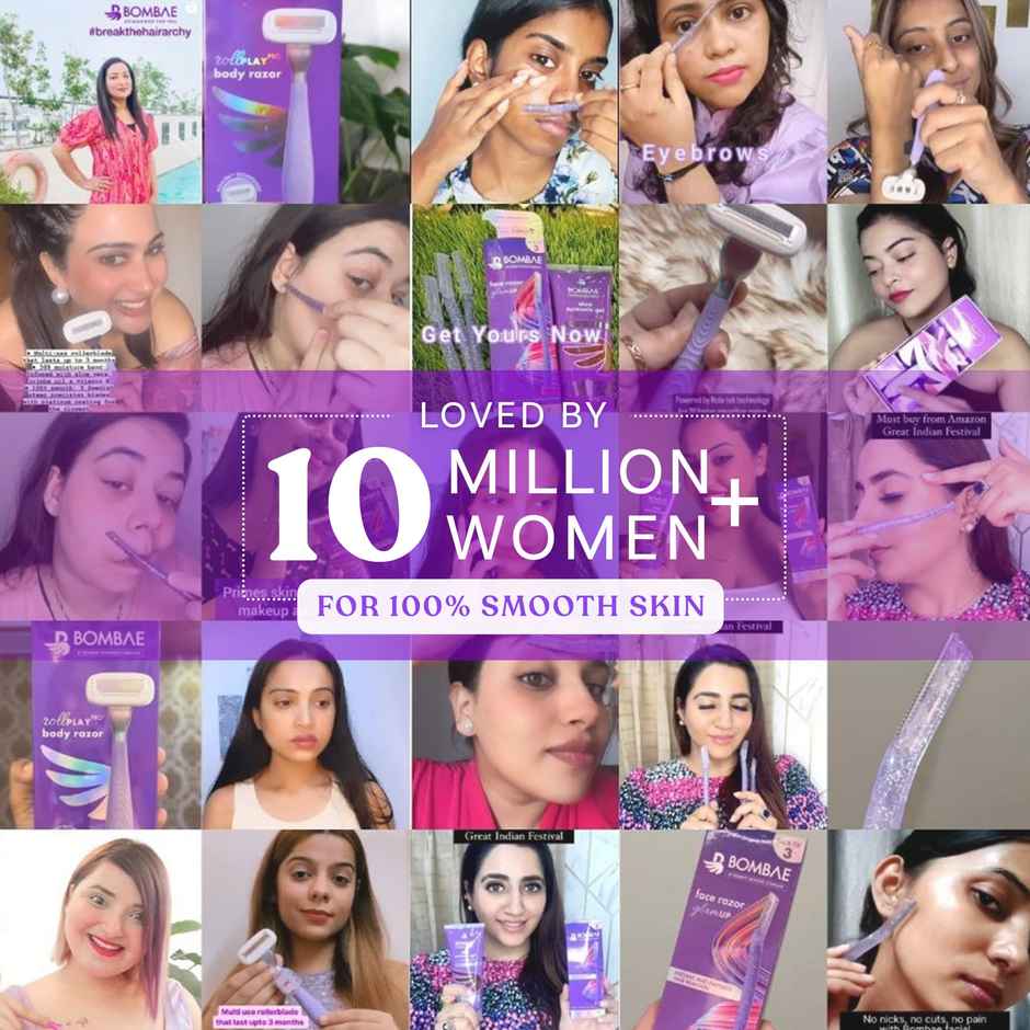 Bombae Bikini Line Hair Removal Razor For Women Safe And Clean