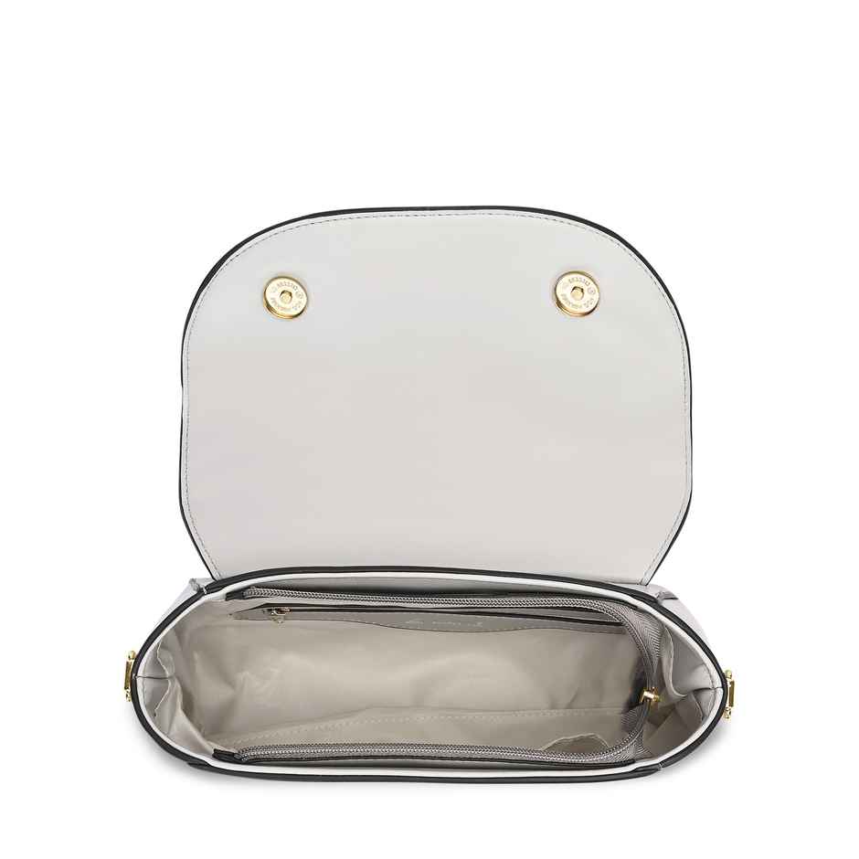 Lavie Women's Beech Flap Satchel Handbag | Ladies Purse | Shoulder Bag | Large | Light Grey