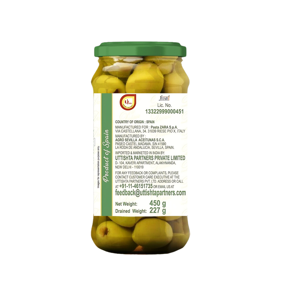 Pasta ZARA Pitted Green Olives