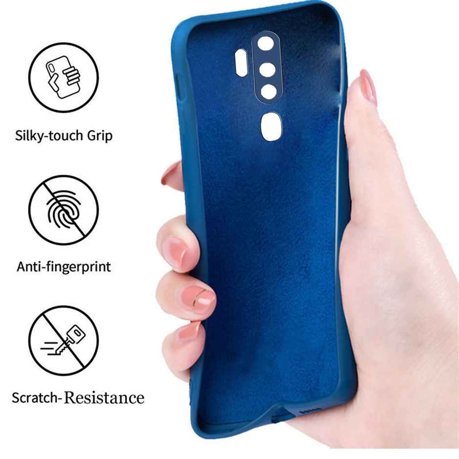 Artistque Case for Oppo A5 2020 / A9 2020 Back Cover - Plain Liquid Silicone Cover