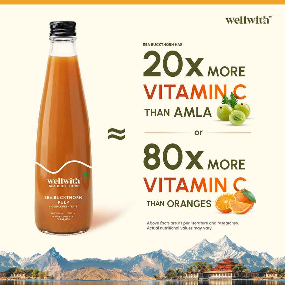 Wellwith Sea Buckthorn Pulp