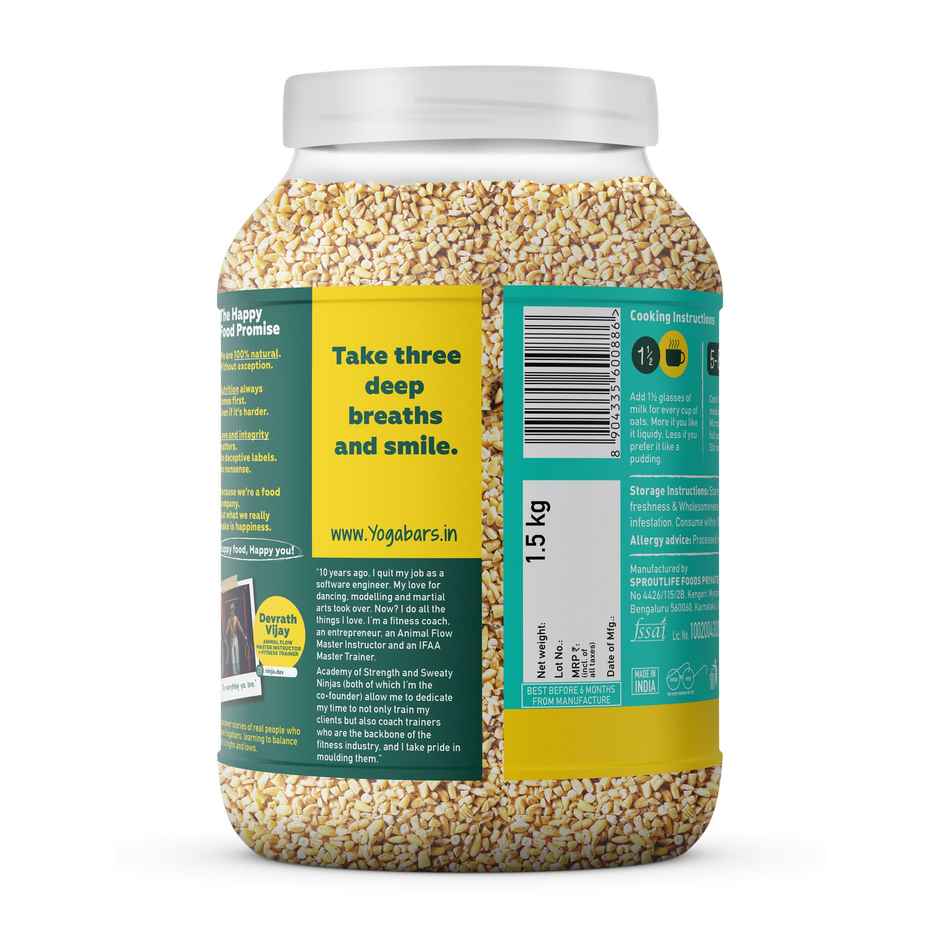 Yoga Bar Steel Cut Oats Whole Grain, Gluten-Free, High Fiber, Non-GMO, Protein-Rich, No Sugar Added