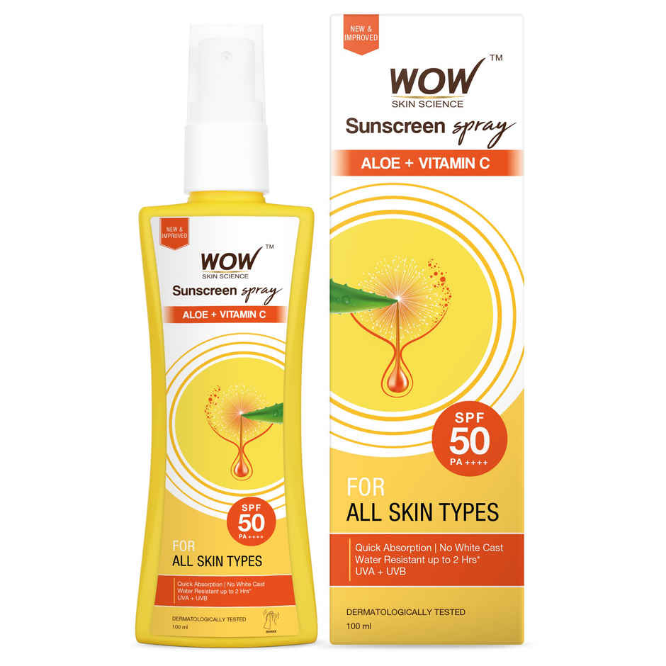 WOW Skin Science UV Water Transparent Sunscreen Spray SPF 50
