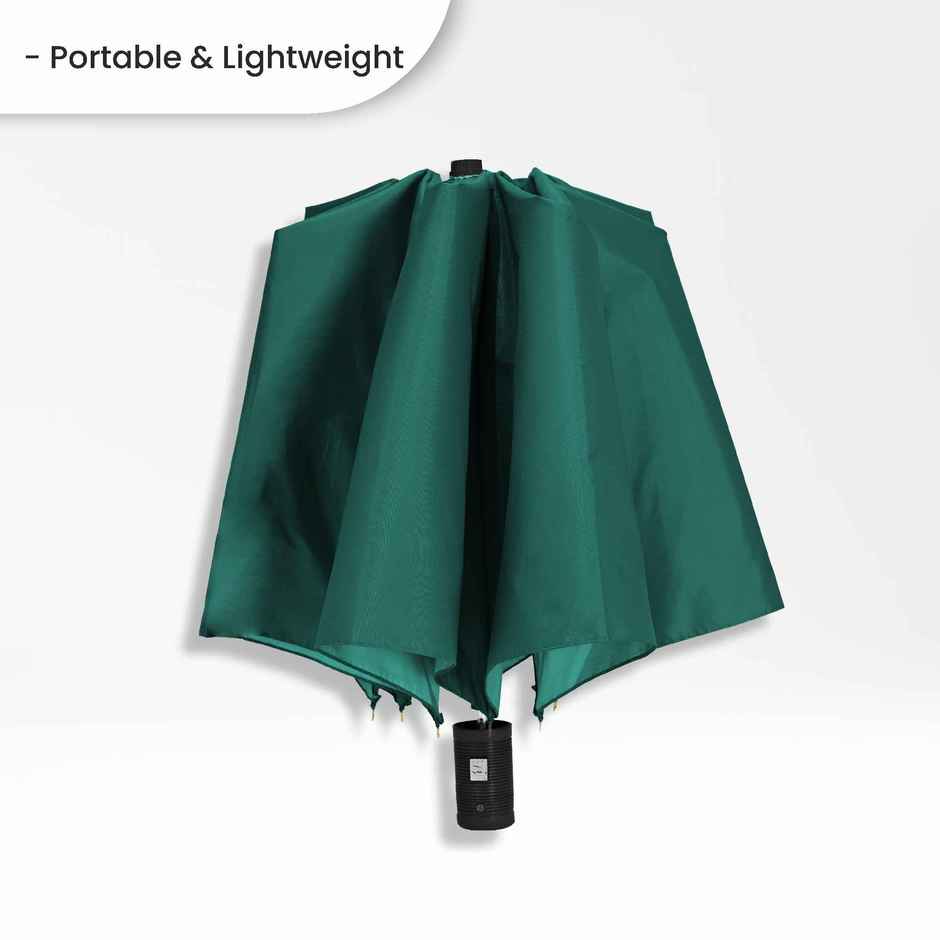 EUME Leatrix Auto-Open Umbrella | Green | 21 inch | 2 Fold