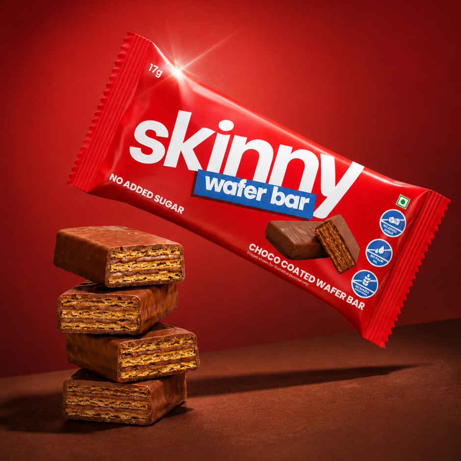 Skinny Choco Coated Wafer Bar | No Added Sugar