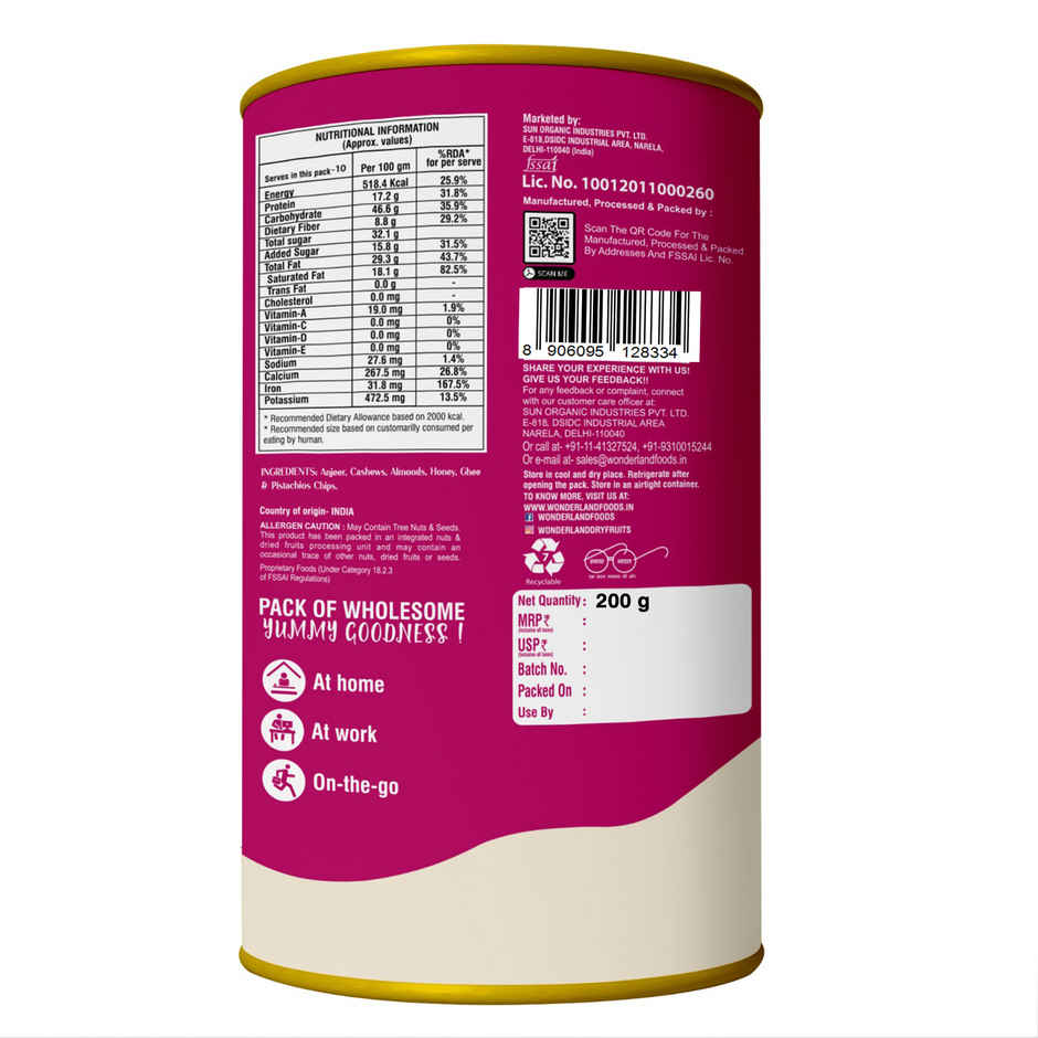 Wonderland Foods Anjeer Bites