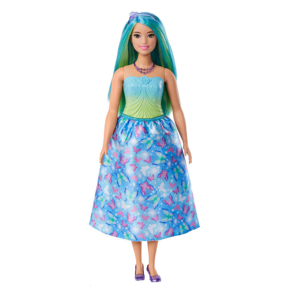 Barbie Royal Doll | Blue Hair | Butterfly Skirt